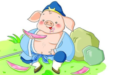 猪八戒吃西瓜动漫分享展示