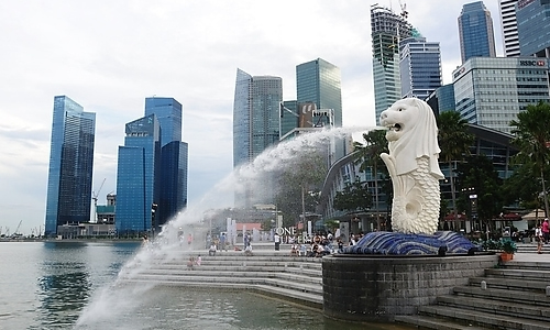 新加坡鱼尾狮公园作文