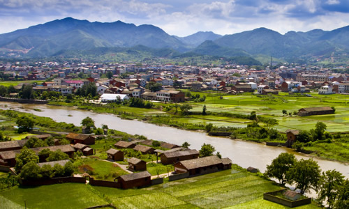 仲夏乡校区风景景行潭中小学图片