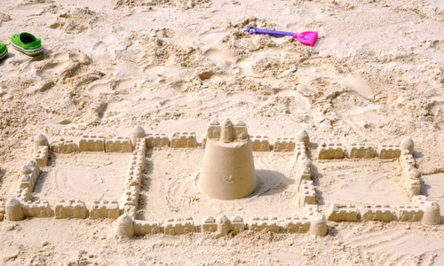 用沙子堆城堡作文600字