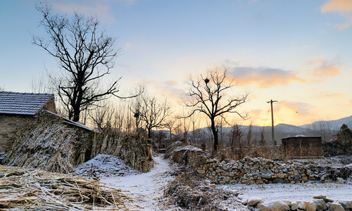 冬天田园风光作文200字
