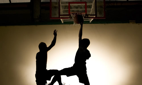 我喜欢打篮球前几天我投篮还好好几乎球球能进