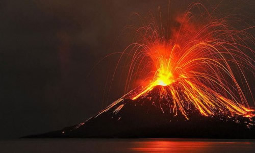 描写火山爆发的作文